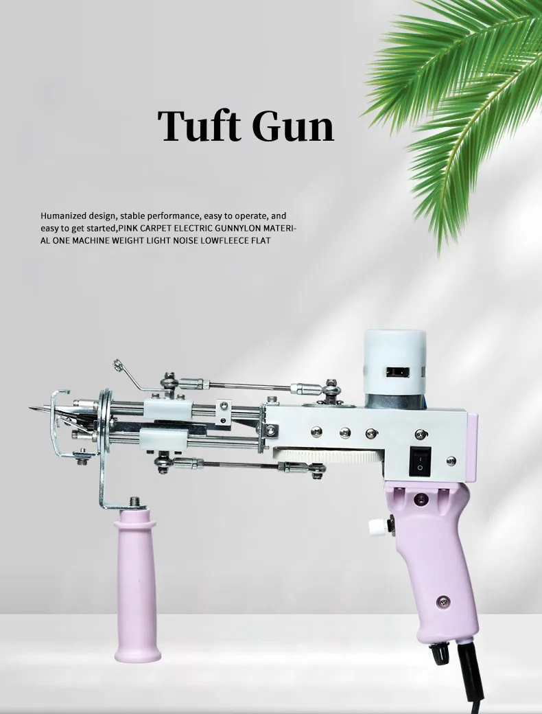 

Purple 2-in-1 Tufting Gun Carpet Weaving Gun DIY Electric Carpet Gun Tufting Gun