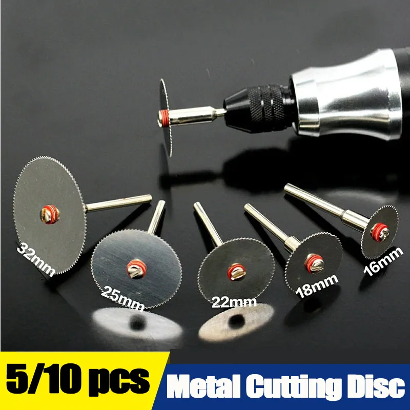 5/10Pcs Stainless Steel Slice Metal Cutting Disc 16 18 22 25 32mm Cutting Disc Dremel Rotary Tools