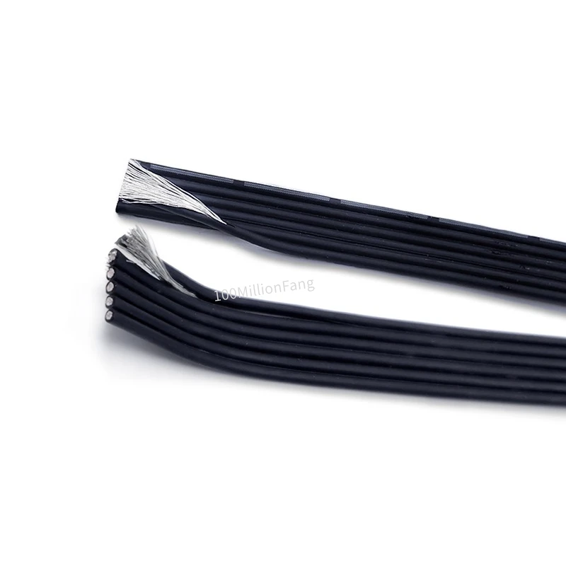 3M/10M Super Soft Silicone Wire 2P 3P 4P 5P 6P 8P Multi-core Parallel 30 28 26 22 20 AWG High Temperature Resistant Copper Cable