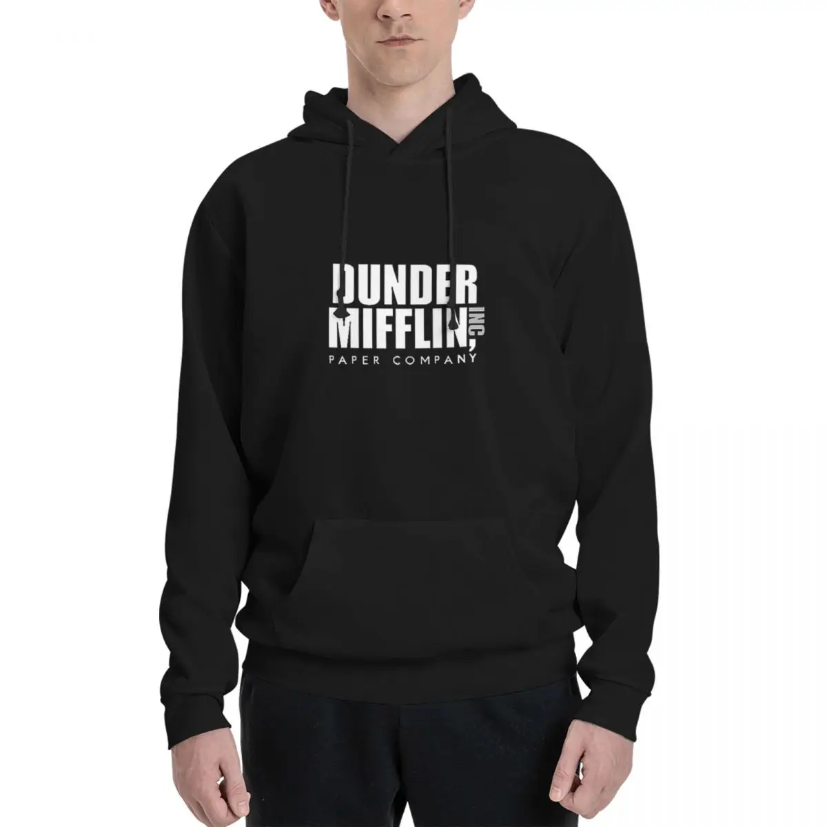

Толстовка с логотипом Dunder Mifflin, пуловер в стиле Харадзюку, осень-зима, мужская и женская толстовка, топы с длинными рукавами