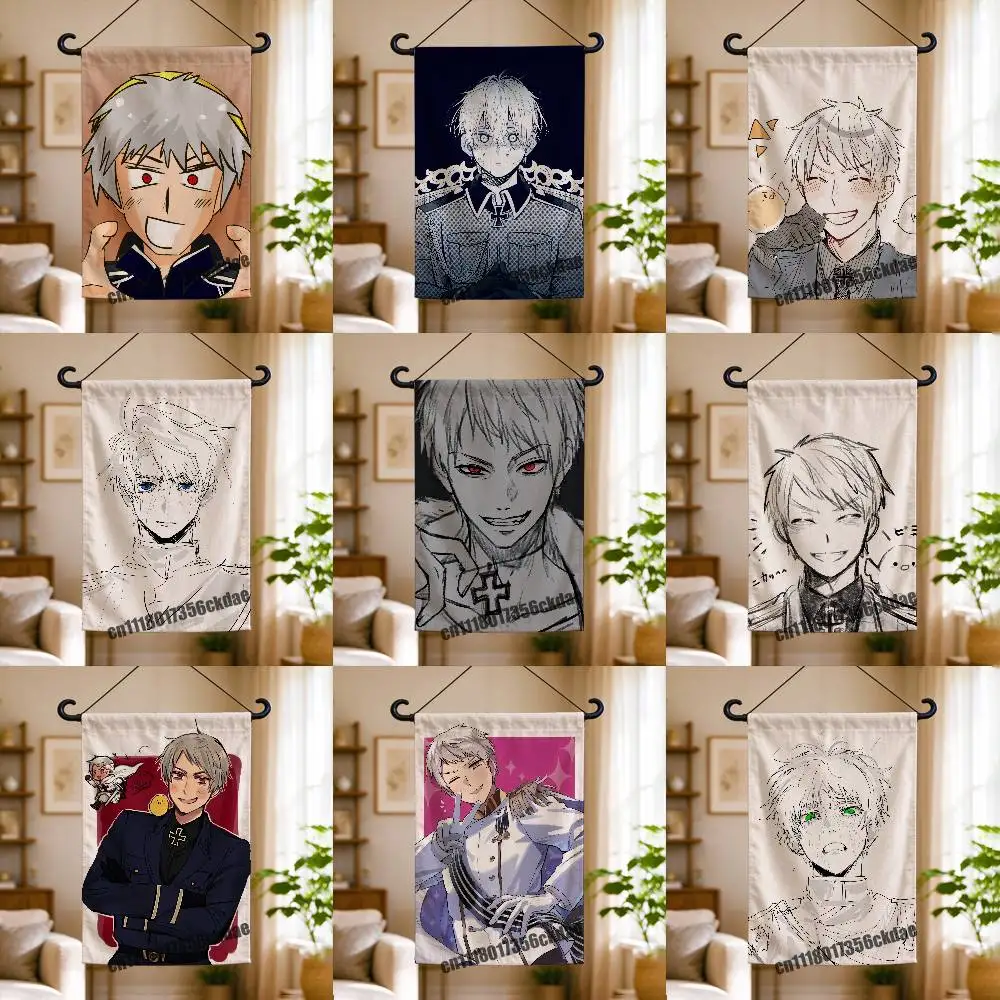 For Prussia Hetalia Garden Flag Custom Outdoor Home Advertising Cloth Decoration Yard Flags Banner