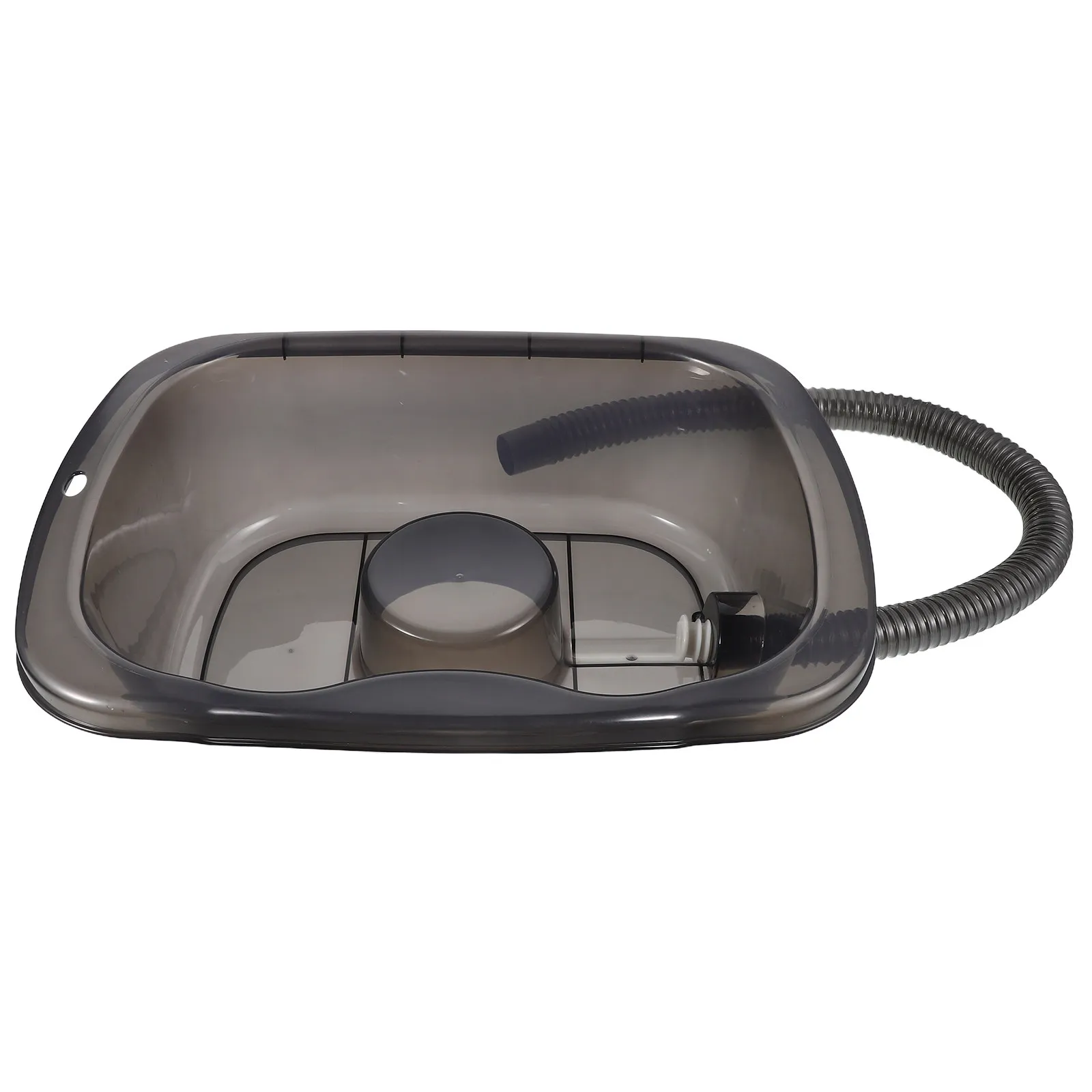 

Transparent Hair Washing Basin Ergonomic Portable Shampoo Bowl Bedside Hair Wash Sink for Elderly Disabled Pregnant Patients