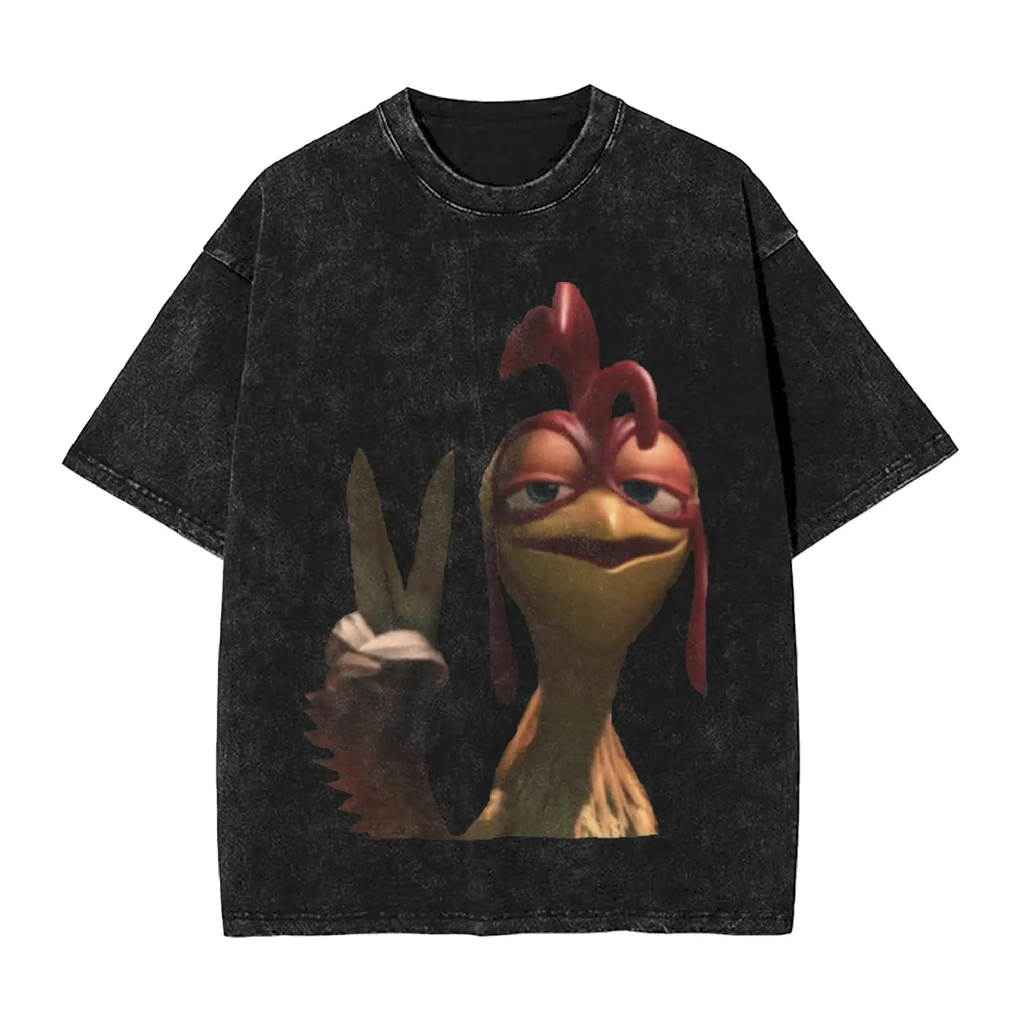 Surf's Up Chicken Joe Washed T Shirts Streetwear Hip Hop Casual T-Shirts  Tees for Men Women Short Sleeve Streetwear