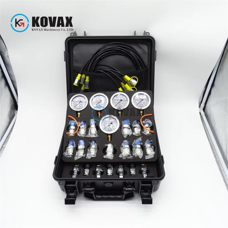 5 Gauges Pressure Measurement Tool, DMASS 5 Gauge Hydraulic Pressure Gauges Set