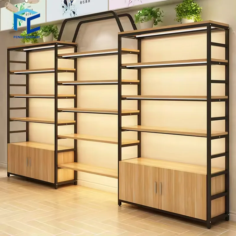 

2025customized.Custom Shopping Mall Wall & Display Shelves Retail Store Furniture Cosmetic Display Cabinet and Rack