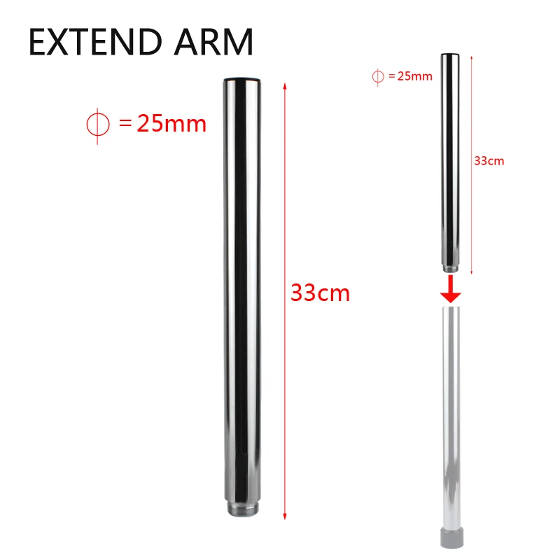 25MM Extended Column External Teeth Interface or Support Column for Stereo Microscope Industry Camera Table Stand Holder