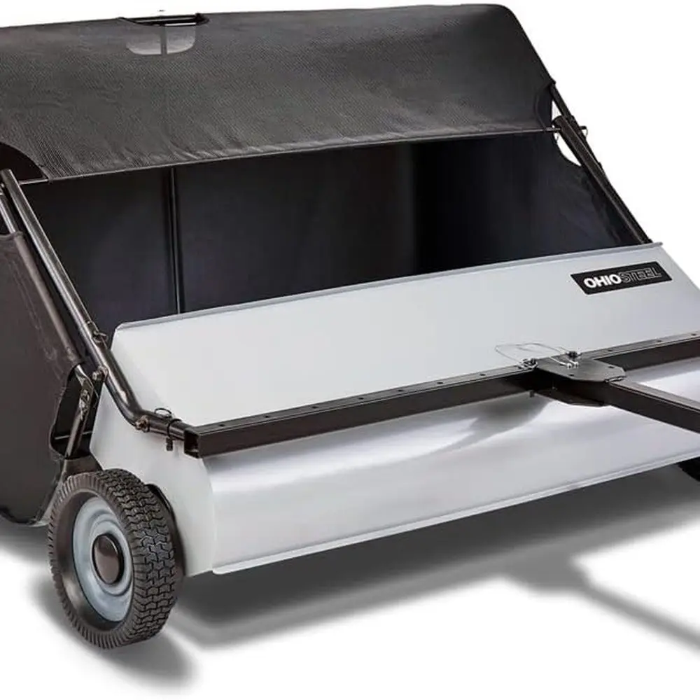 

Серая подметальная машина для газонов Ohio Steel 4222V2 с емкостью 22 кубических футов