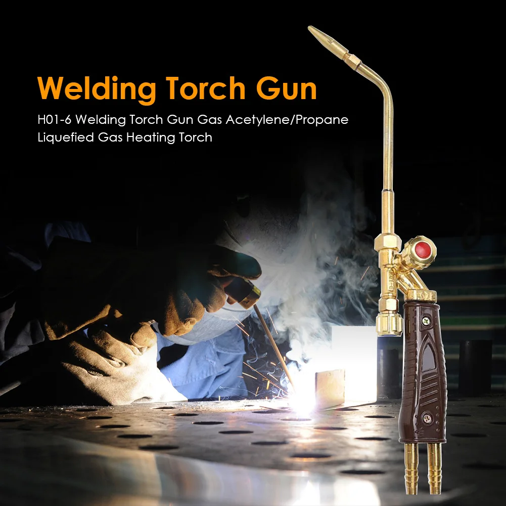 Portable Welding Torch Gas Brazing Torch Injection Oxygen Acetylene Liquified Gas Soldering Supplies for Metal Welding