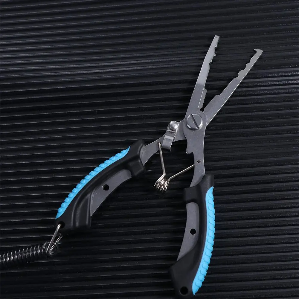 Ergonomics Fish Pliers Anti-slip Multifunctional Cut Fishing Line Equipment High-strength Non-Slip Handle Luya Pliers