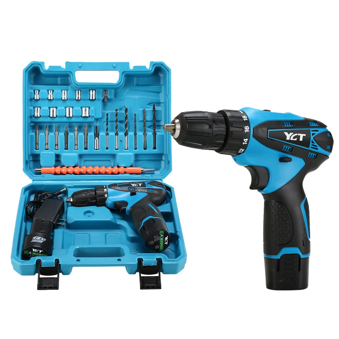 

Border New Multi-functional Charging Drill, Lithium Battery Drill 12V Electric Screwdriver Screwdriver, Electric Drill Package