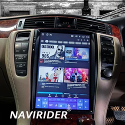 NaviRider 256GB 12.8 Cal ekran Android 13 Radio samochodowe dla Toyota Crown Atlet Grs 184 2005 - 2009 GPS multimedialny odtwarzacz wideo RHD