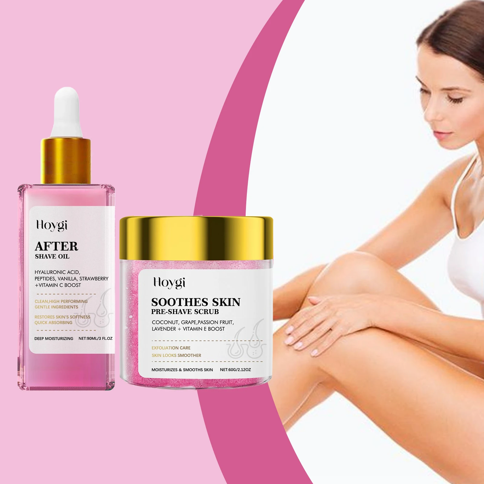 

For Sensitive Skin Hair Removal Shaving Cream Gentle Painless Depilatory Scrub Exfoliating Moisturizing Soothing After Shave Oil