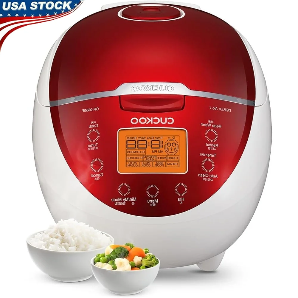 6-kops rijstkoker LCD-scherm Fuzzy Logic Turbo-stoompap 11 menu-opties Gemakkelijk schoon te maken Ideale gezinsmaaltijden