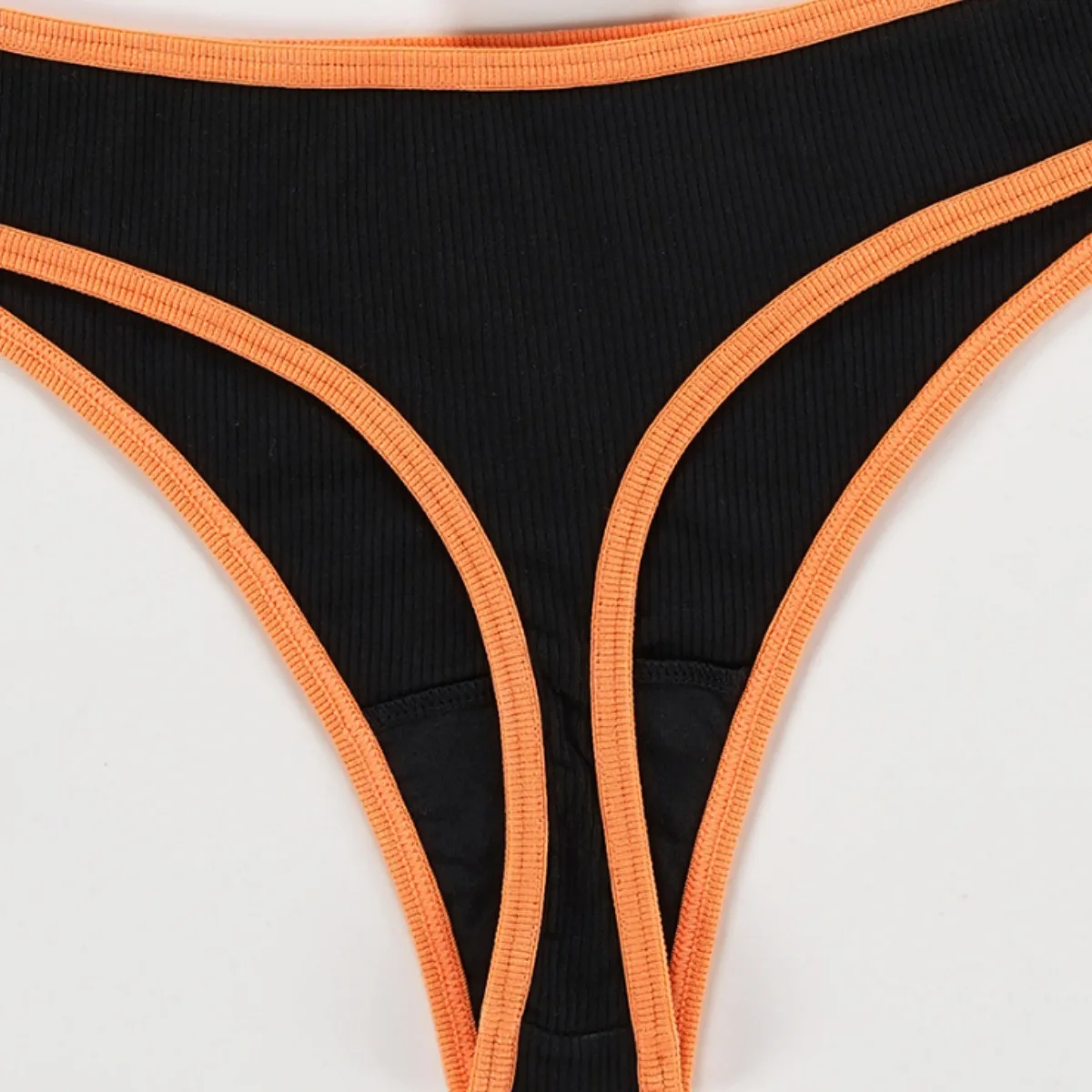 Halloween Pumpkin Women\'s Thong Thin Breathable Traceless Cotton Sexy Underwear Funny Embroidery Soft Seamless Briefs Lingerie