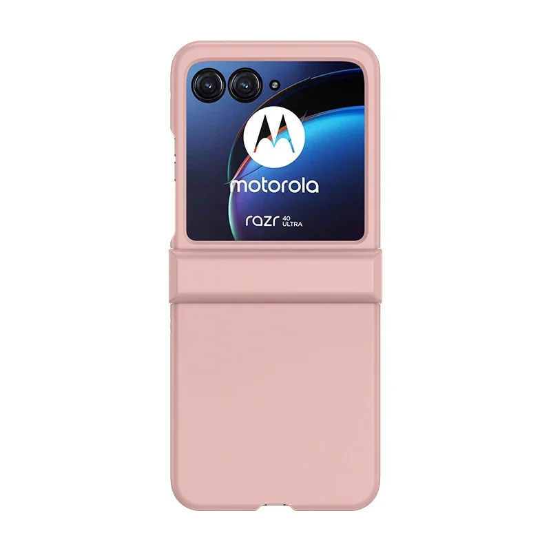 Skin Feel Case for Motorola Razr 40 50 Moto Razr40 Razr50 Ultra 5G Solid Color 3-piece Hinge Set Protection Anti-Scratch Cover