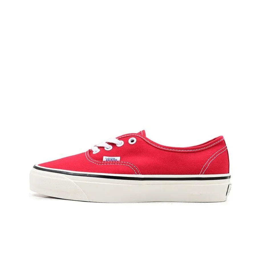 Vans Lx Authentic Reissue 44 Chaussures en toile légères et résistantes aux abrasions, unisexes, rouges