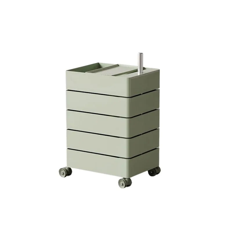 

Rotating storage cabinet, movable bedside, simple Nordic storage in side cabinet