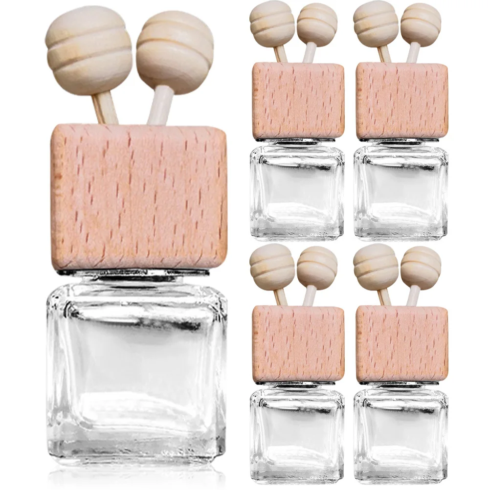 

5Pcs Car Scent Diffuser Refillable Aroma Bottles Compact Perfume Clip Air Vent Freshener Essential Oil Holder Car Accessories