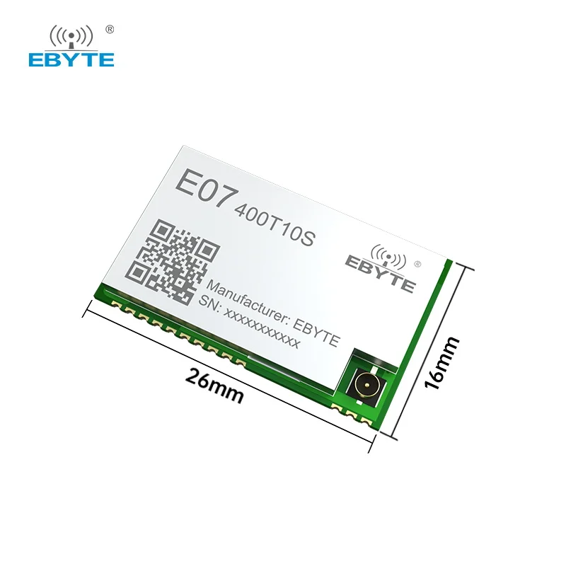 CC1101 Wireless Module 433MHz 915MHz EBYTE E07-400T10S E07-900T10S 10dBm IPEX/Stamp Hole 1.5KM Cost–Effective SMD Module