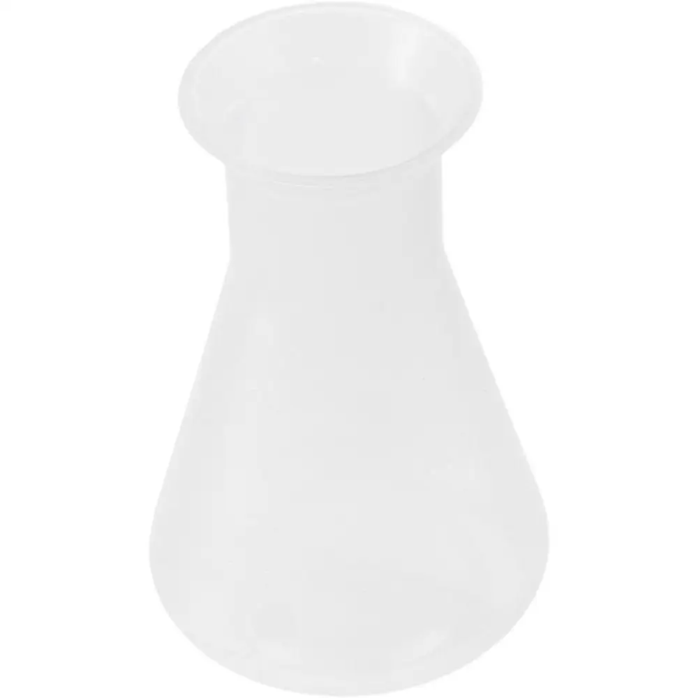 1/2 Uds. de 50ml/100ml, Frascos Erlenmeyer de Plástico Transparente de Polipropileno, Herramienta Educativa para Laboratorio Químico