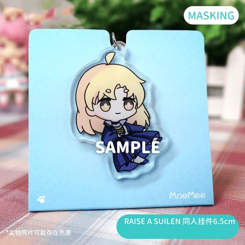 Anime BanG Dream! LAYER LOCK MASKING PAREO CHU² Acrylic Figure Keychain Pendant Cosplay Bangdream Charm Itabag Cartoon Keryring