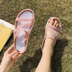 Over Ankle Nurse Slippers Size 8.5 Flip Flops Women Rubber Hard-Wearing Women Sandals 2022 Women's Shoes Summer New 2022 Tennis