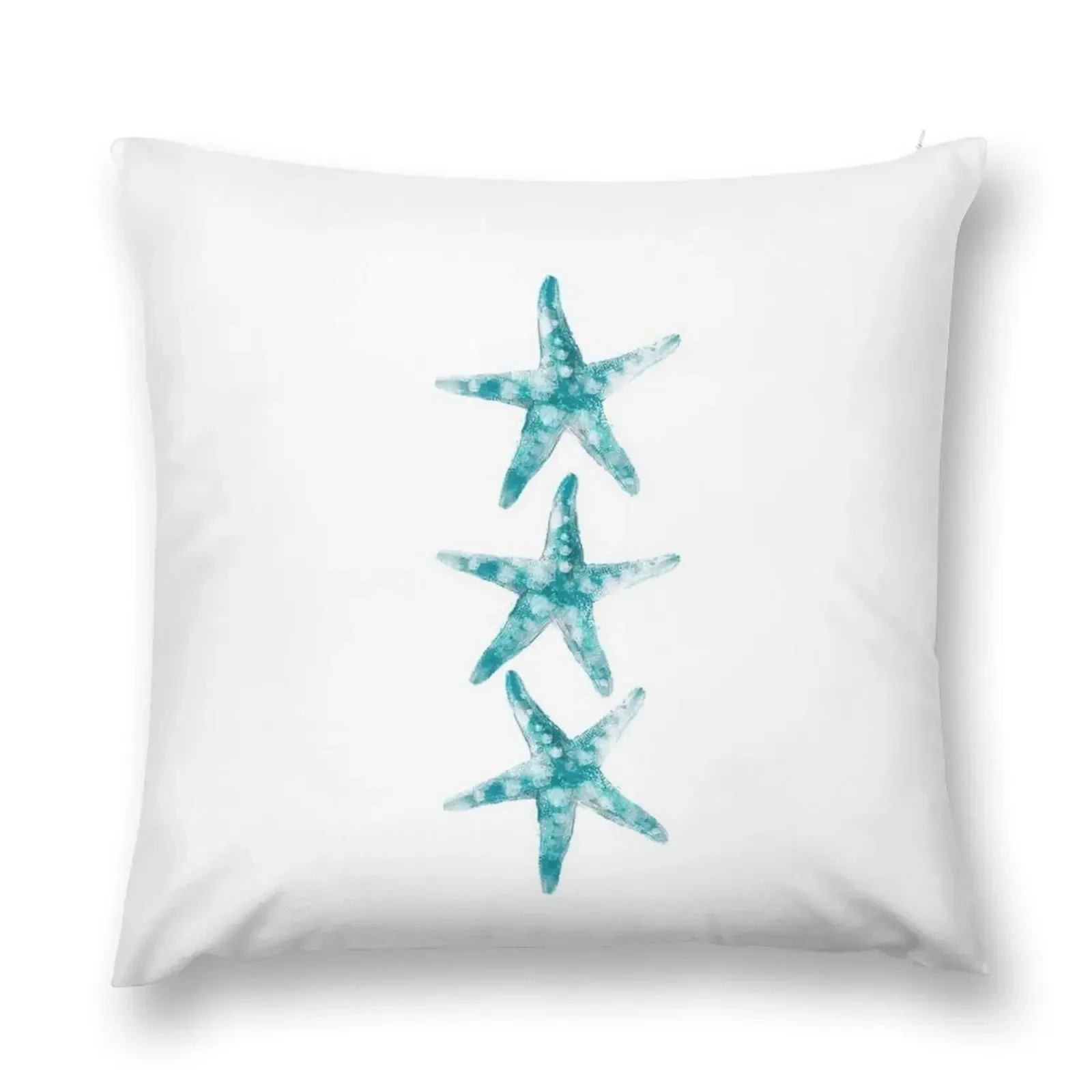 

Aquamarine starfish Throw Pillow New year luxury home accessories Pillowcases For Pillows Cushions For Children pillow