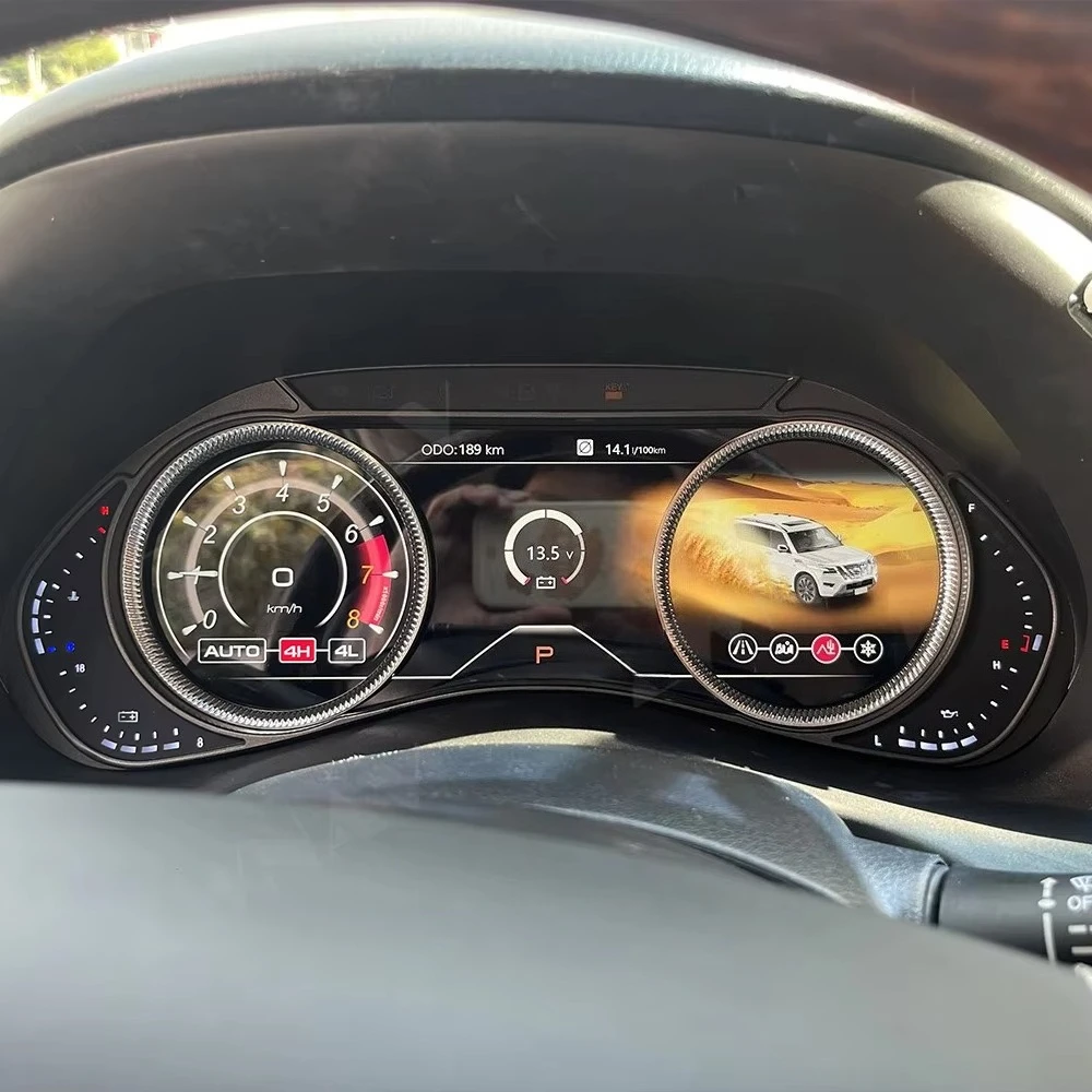 Plug and Play 12.3 Digital Cluster Virtual Cockpit for Patrol Y62 Z- Plus Infiniti QX80 2012-2023 Multimedia Player Speedometer
