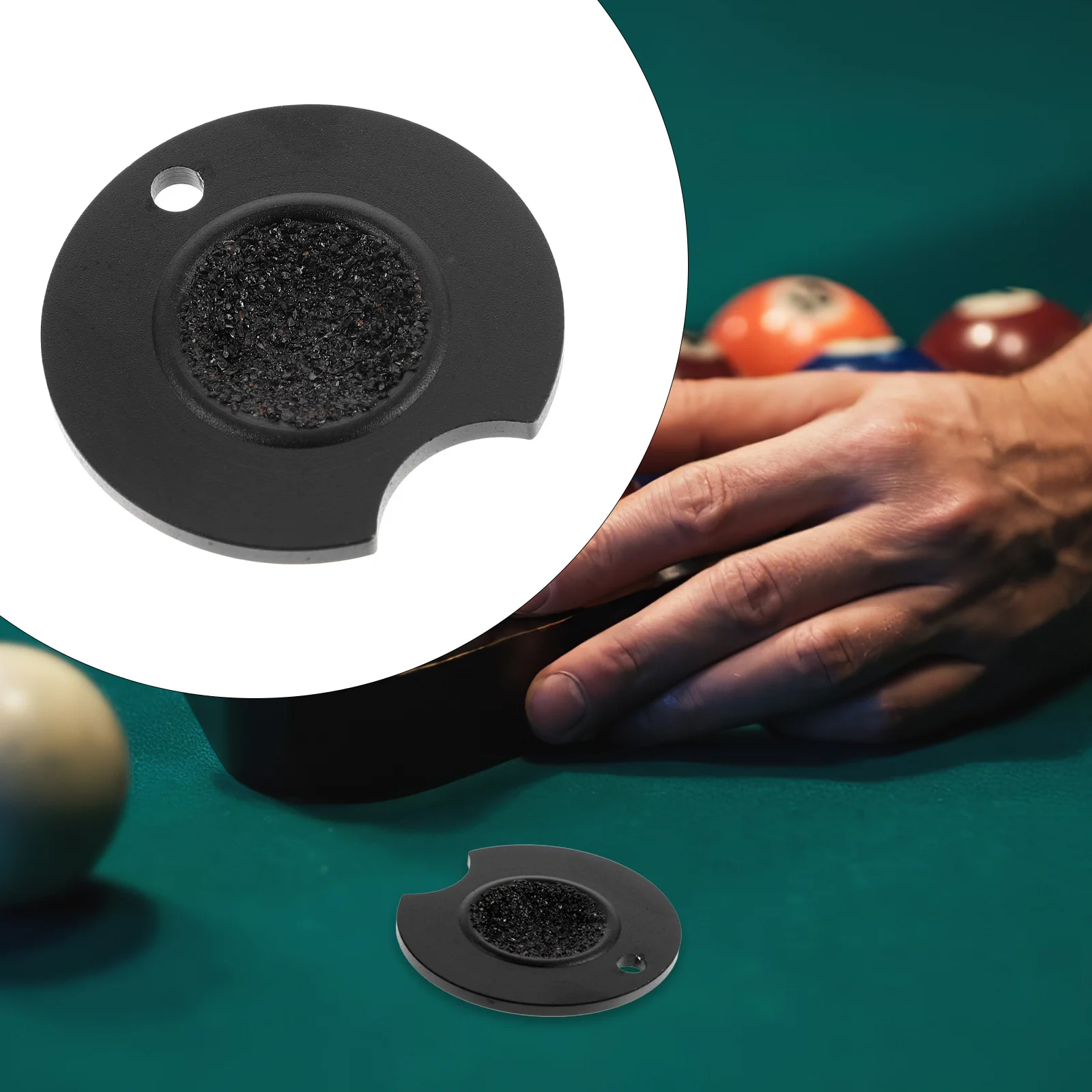 

Pool Tip Shaper Aluminum Durable Lightweight Round Billiard Cue Tool for Cue Tip Maintenance Accessories Pool Accessories