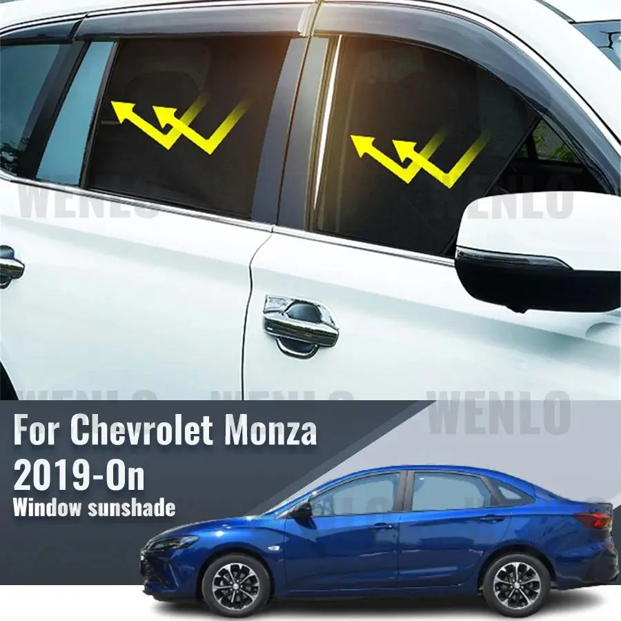 

Для Chevrolet Monza 2019 2020 2021 2022 2023 2024 автомобильный солнцезащитный козырек переднее ветровое стекло рамка занавеска задняя искусственная козырек