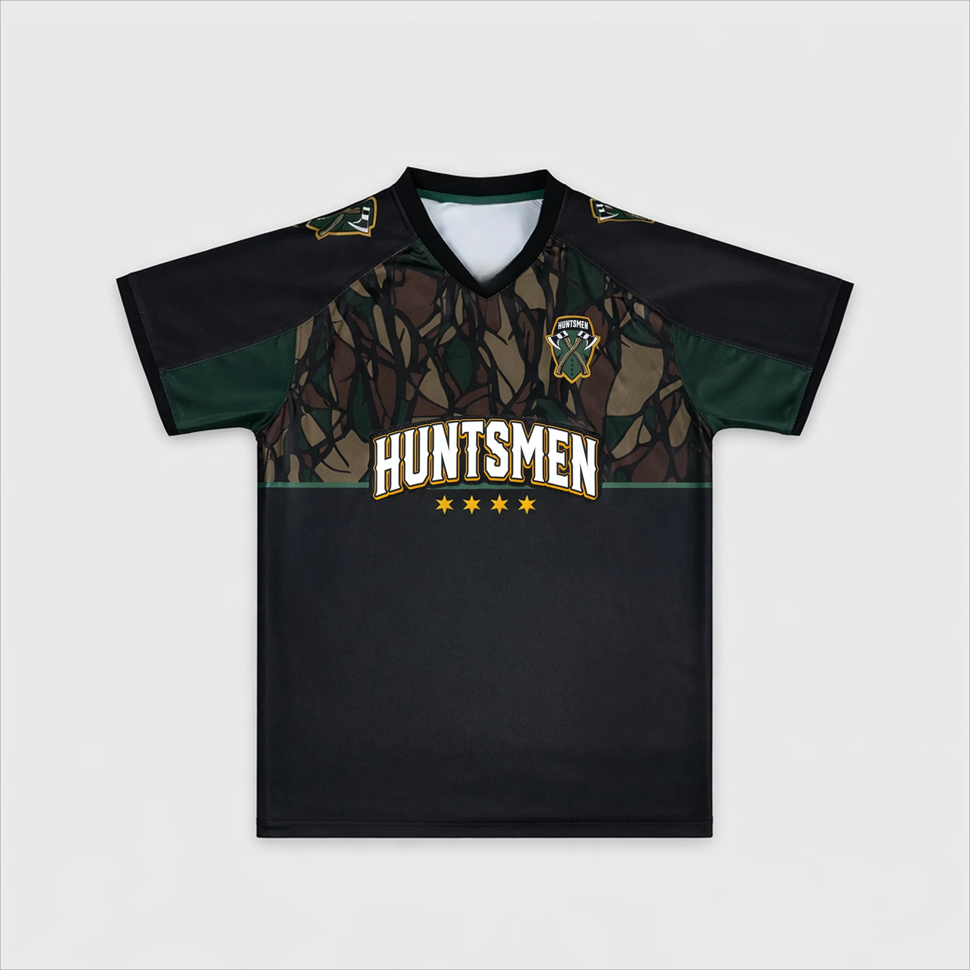 2026 New Game Team Jersey, Competitive Culture League Short-Sleeve T-Shirt V-Neck E-Sports Fan Match T-Shirt Camouflage Game Top