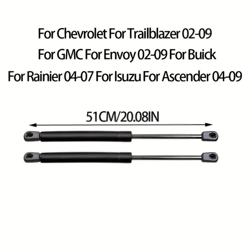 Imagen 2 del producto 2 uds soportes de puerta de ascensor de maletero trasero para Chevrolet Trailblazer para GMC Envoy 02-09 para Buick Rainier para Isuzu Ascender 04-09