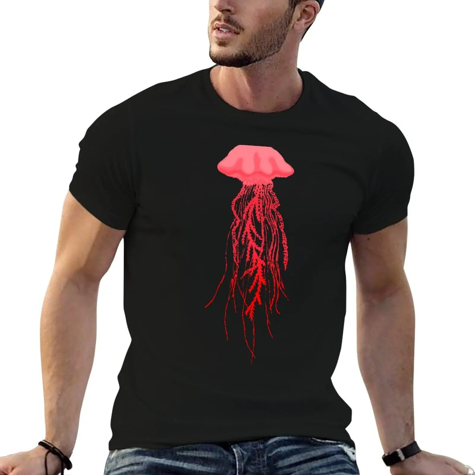 

Jellyfish T-Shirt man t shirt cotton high quality g man t shirts for men t shirt man plain T-Shirt