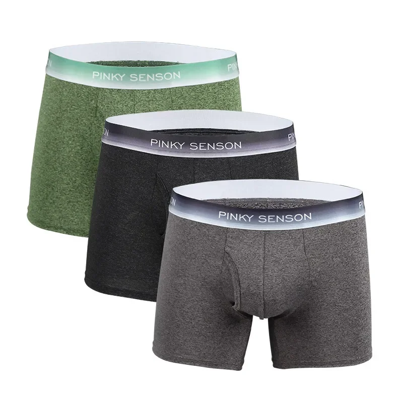 New product spot PINKY SENSON men's underwear youth mid-waist cotton boxers men's comfort