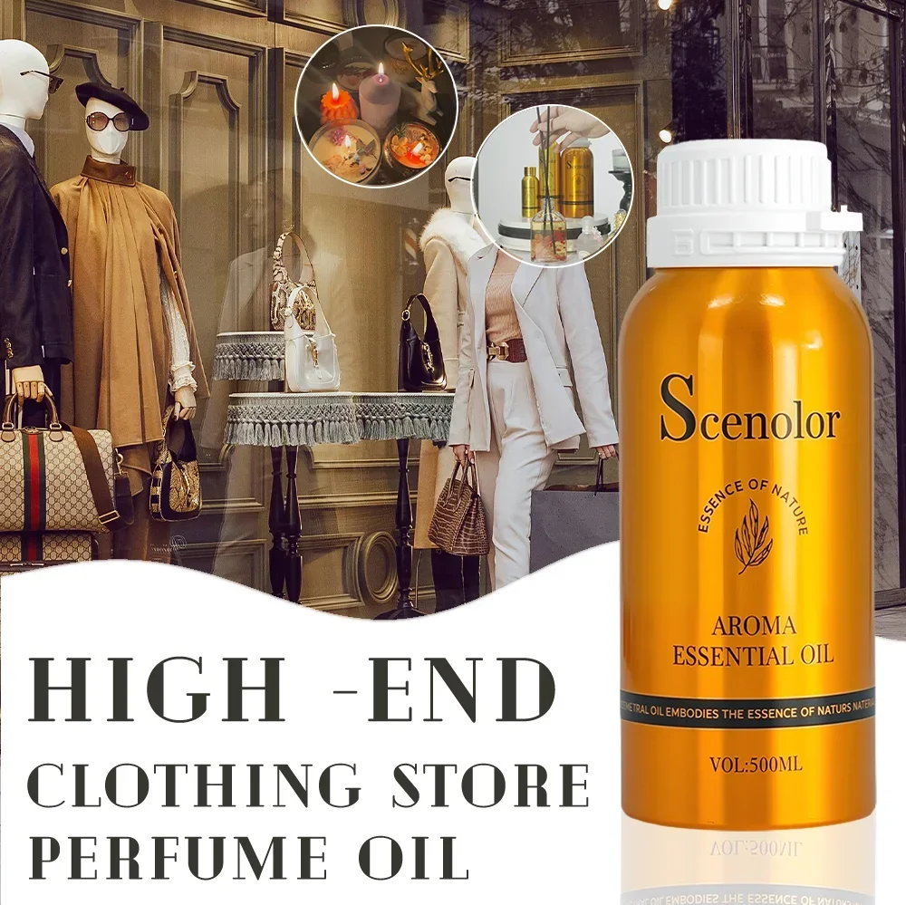 500 مللي فندق غرفة العطر الناشر لمتجر الملابس الراقية المنزل معطّر الهواء جهاز رائحة لتنقية الهواء زيت طبيعي