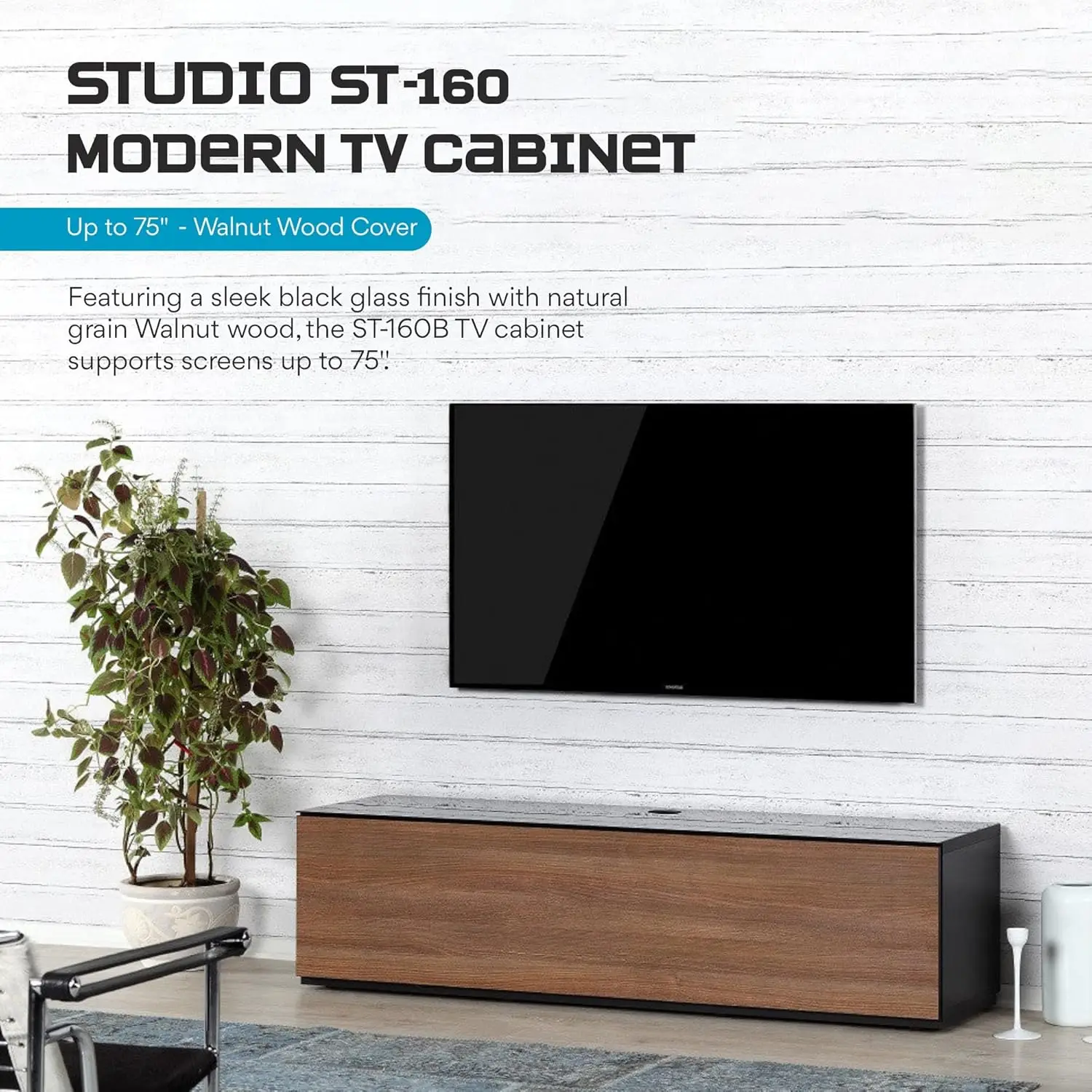 Premium TV Stand for Living Room Luxury Wood Glass TV Console with 6 Shelves Modern Media Furniture with Hidden Wheels