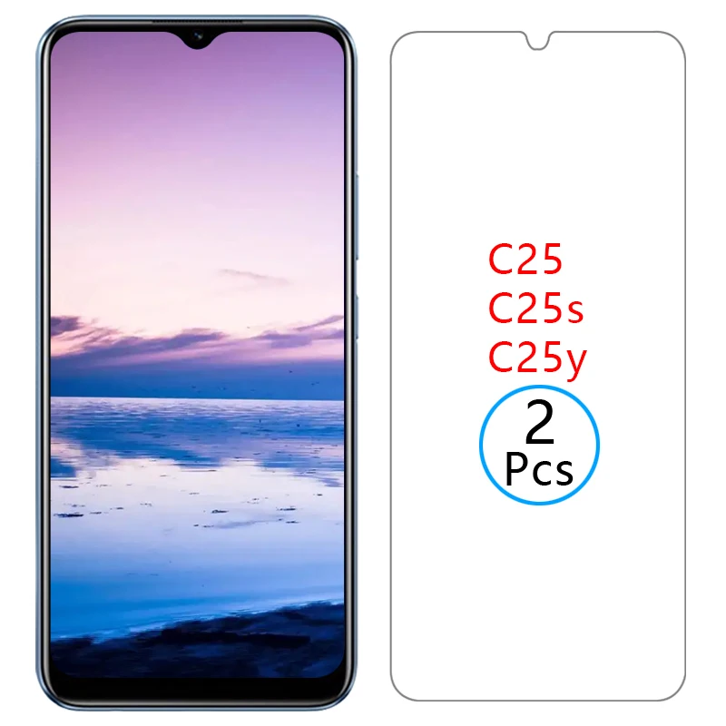 Protection d'écran pour Realme C25 C25S C25Y – Verre trempé protecteur pour C25S Y25S Y25Y Y25C – Film Realme
