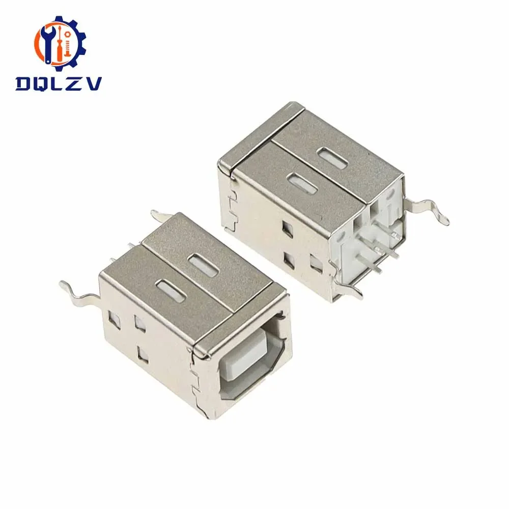 USB 2.0 Connector Socket Jack Female Male B Type 180°Connector Soldering PCB Connector Printer interface