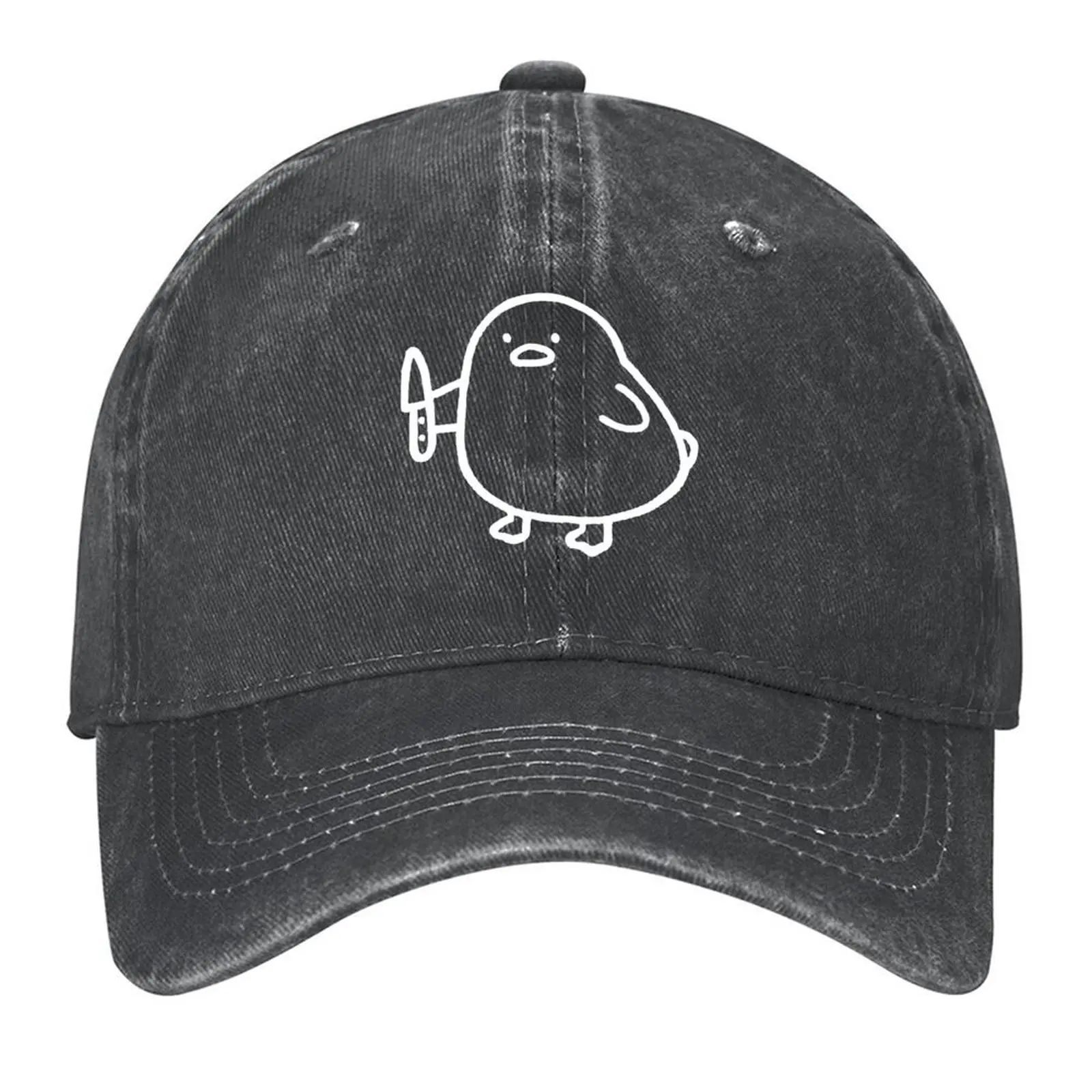 

Funny Duck with a Knife Meme Baseball Cap Winter hat tea Hat Military Tactical Cap Sunhat Women's Golf Wear Men's