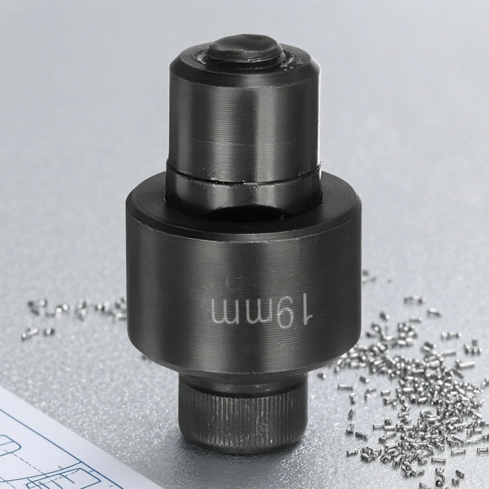 Sheet Metal Punch Threaded Hole-Punch Punch Hole Opener Hand Held Tool Accurate for Electricians, Sink Installation, Workshop