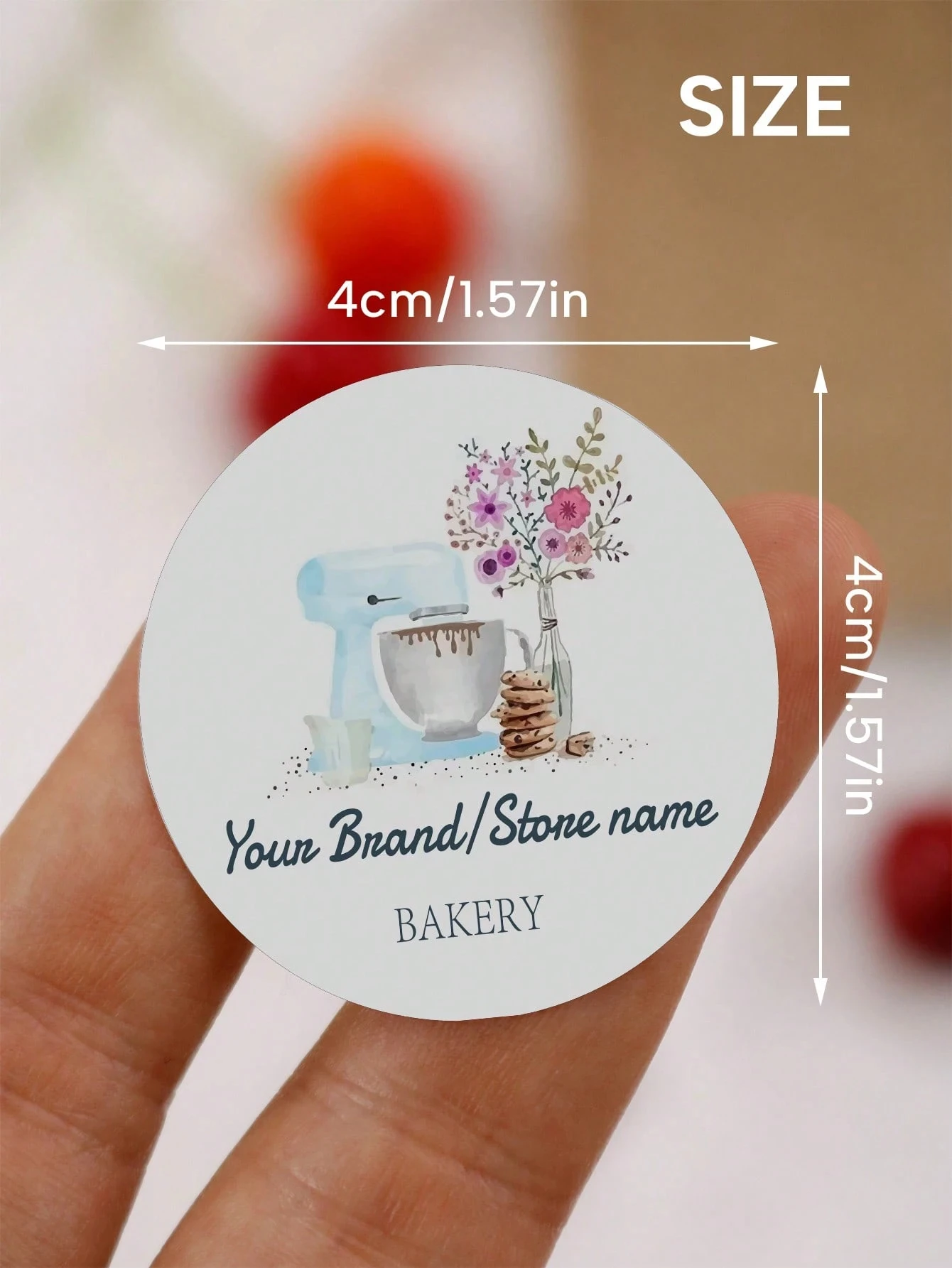Custom Name Date Wedding Stickers Personalized Flower One A3 Paper 54 Custom Party Favour Self Adhesive Labels