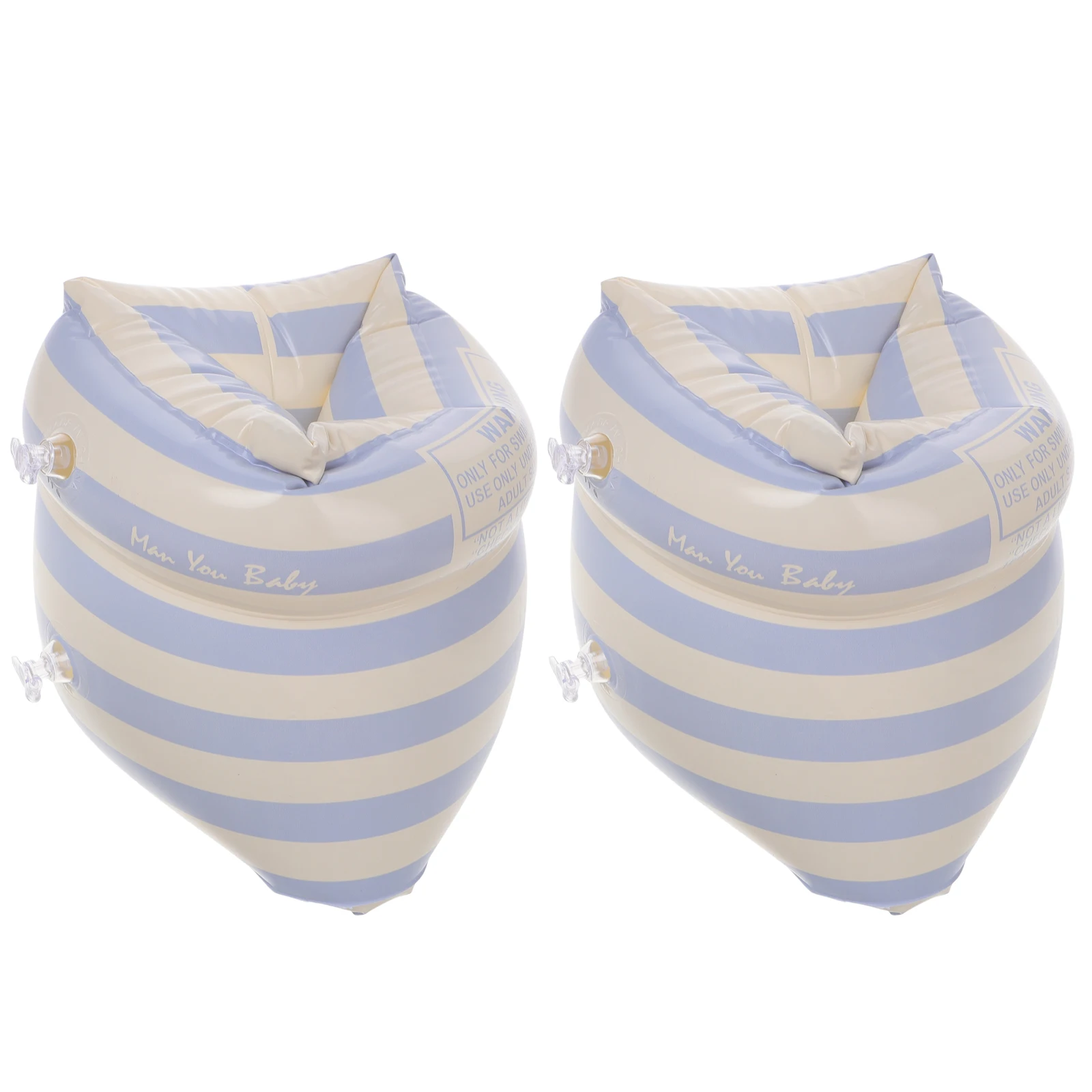 

PVC Inflatable Pool Adults Swimming Circle Stripe Floaties Adult Pool Armb Double Adult Arm Floaties Airbags