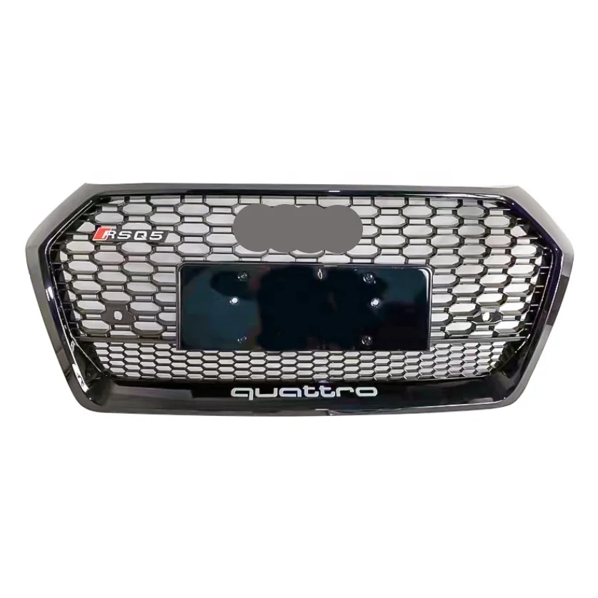 

ABS Q5 RSQ5 2018-2020 front grille New Arrival High quality Black frame car grilles For Q5 Honeycomb Grille