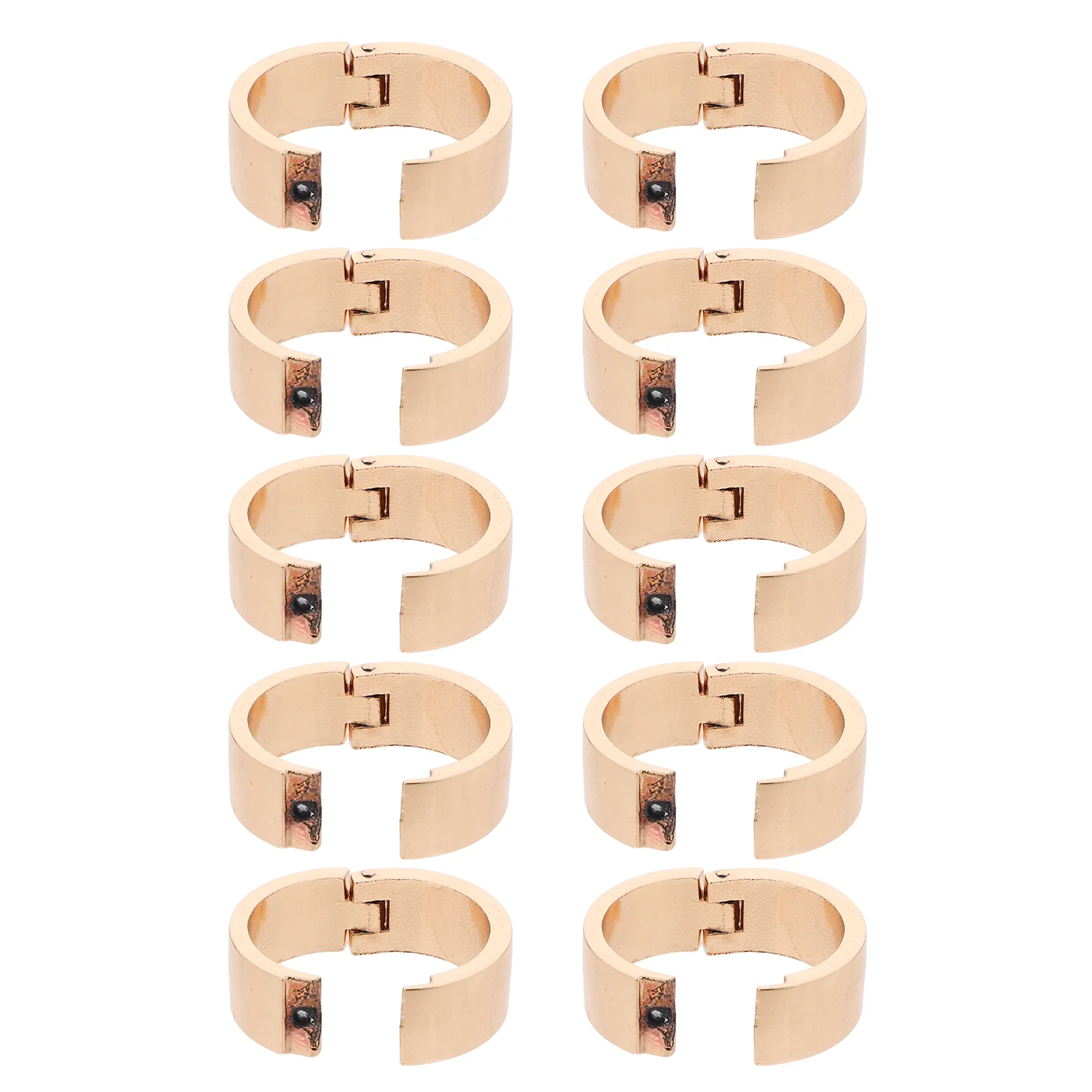 

10 Pcs Desk Calendar Binding Circle Rings for Index Cards Clips Zinc Alloy Bulk Binder Paper Book