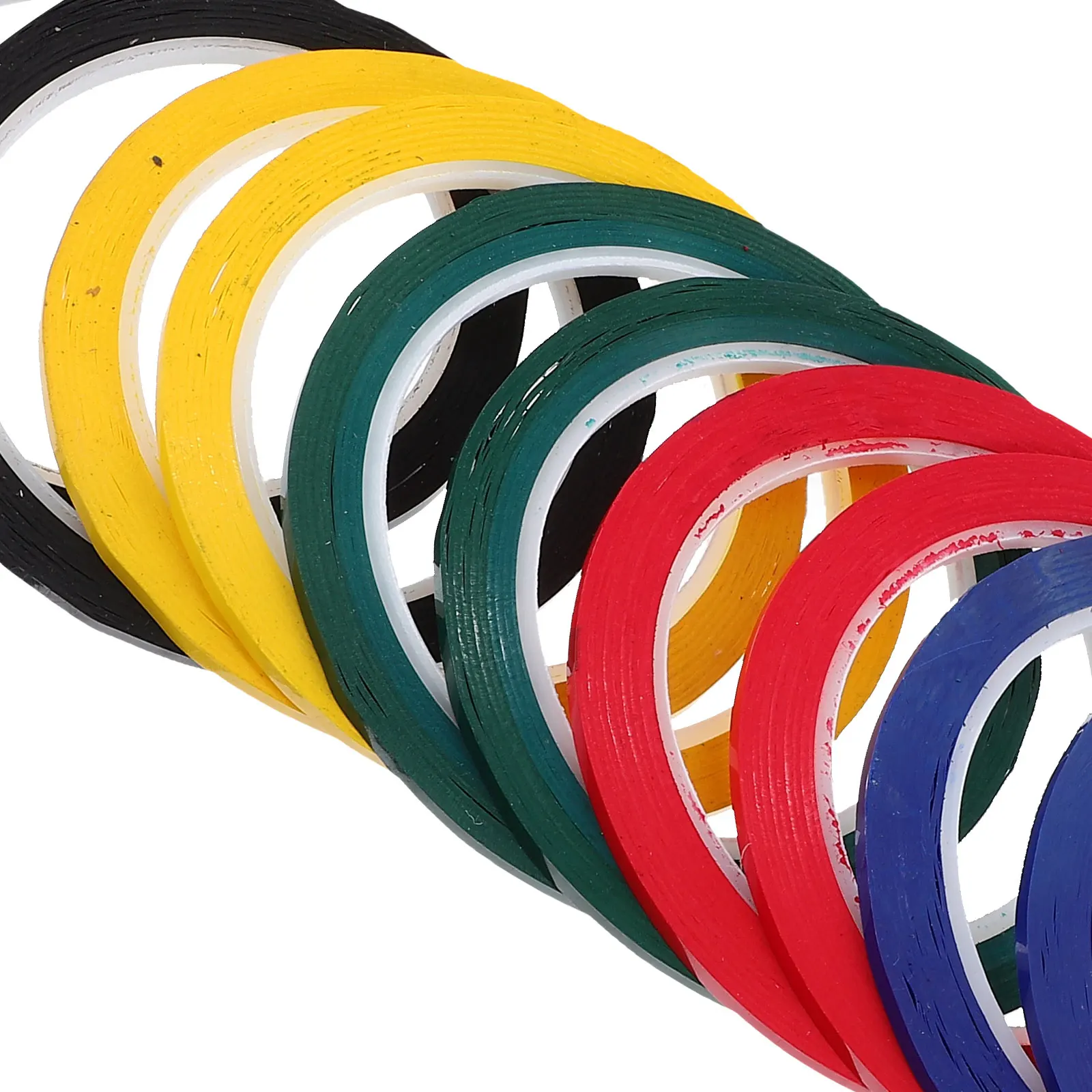 10pcs Desktop Positioning Tape Color Marking Line Whiteboard Scribe Warning Cable Grid Seamless Thin Adhesive Insulation