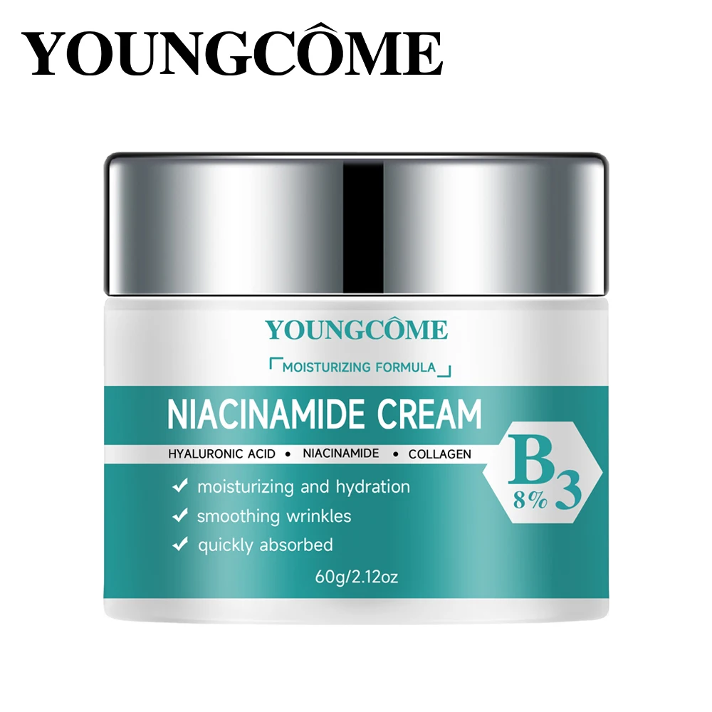 YOUNGCOME Nicotinamida crema facial hidratante ácido hialurónico puede hacer la piel firme y joven bloquea eficazmente la humedad de la piel