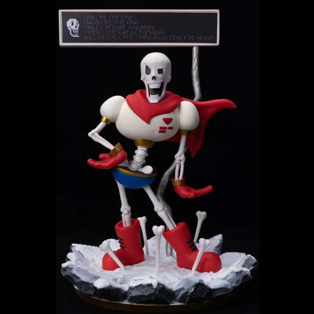 35cm Undertale Sans Papyrus Gk Anime Action Figurine Collectible Model Papyrus Figure Desktop Ornament Decor Figurine Cute Toys