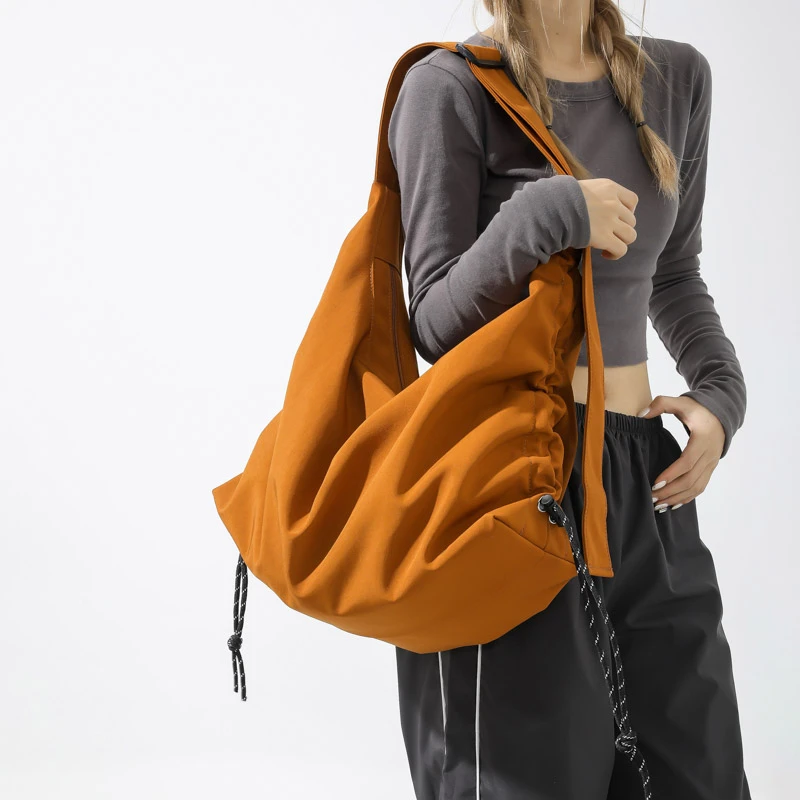 Original and homemade Japanese minimalist Tote travel yoga bag, versatile for both male and female students, one shoulder crossb