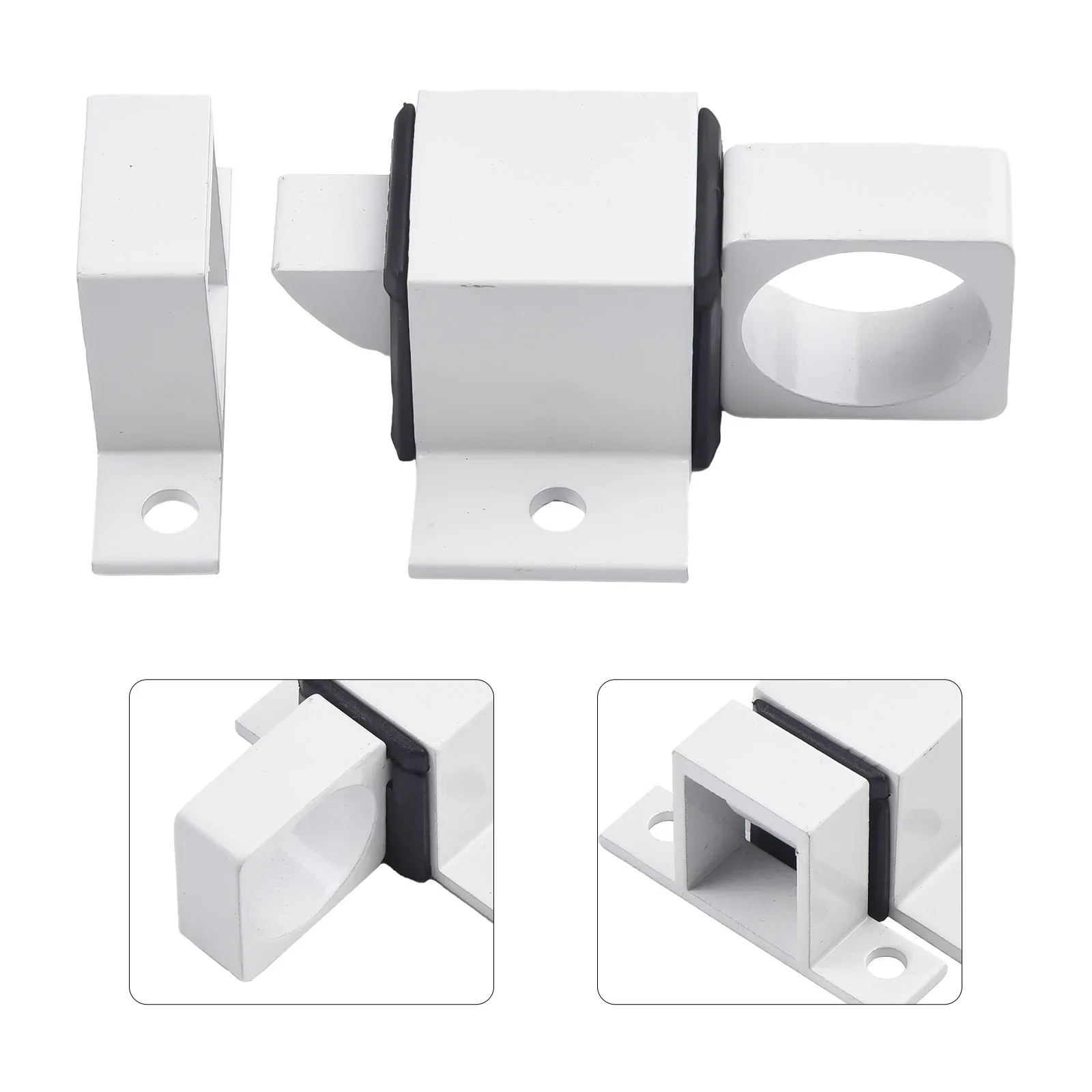 

1pcs Door Latch Aluminum Alloy Security Automatic SASH Door Spring Bounce Lock 47.5*22mm Home Improvement