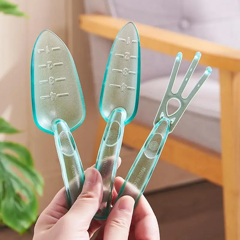 Gardening Tool Set Transplant Seedling Planting Tools Garden Planter Kit Succulent Plants Tools Comfortable Handle Shovel Rake